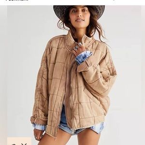 Free people quilted dolman jacket